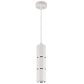 Hanglamp aan een koord BAMBOO 1xGU10/10W/230V wit