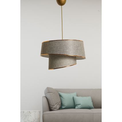 Hanglamp aan een koord BARETTE 1xE27/60W/230V grijs