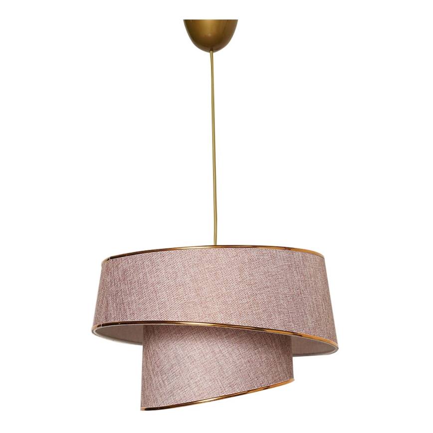 Hanglamp aan een koord BARETTE 1xE27/60W/230V roze