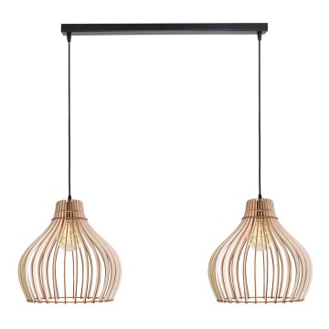 Hanglamp aan een koord BARREL 2xE27/24W/230V