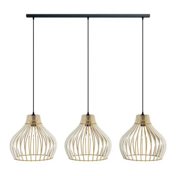 Hanglamp aan een koord BARREL 3xE27/24W/230V