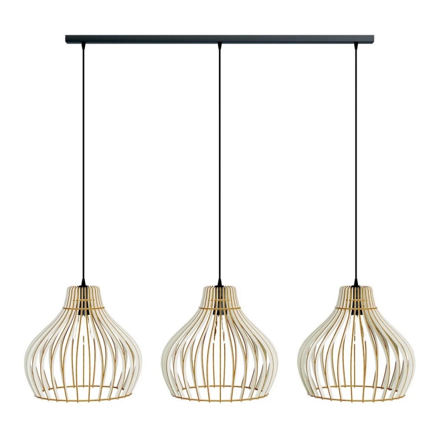 Hanglamp aan een koord BARREL 3xE27/24W/230V
