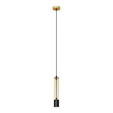 Hanglamp aan een koord BARS 1xGU10/20W/230V goud/zwart