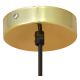 Hanglamp aan een koord BARS 1xGU10/20W/230V zwart/goud