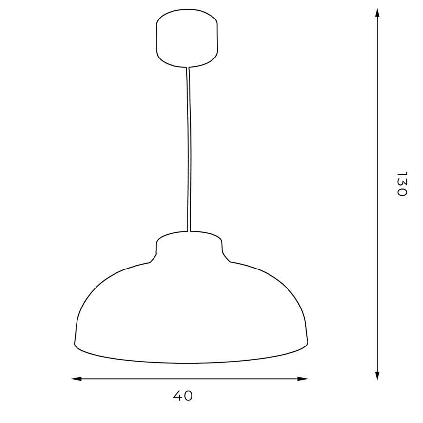 Hanglamp aan een koord BASCA 1xE27/60W/230V