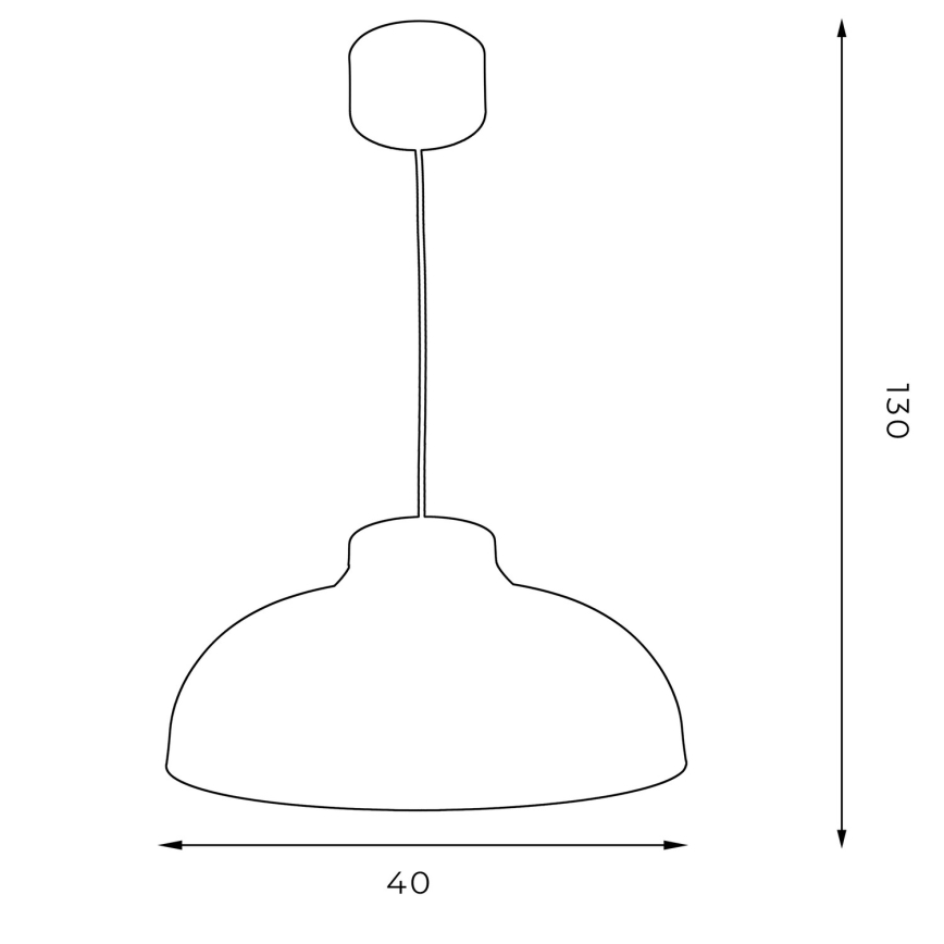 Hanglamp aan een koord BASCA 1xE27/60W/230V zwart/gouden
