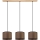 Hanglamp aan een koord BENITA 3xE27/40W/230V bruin/eiken