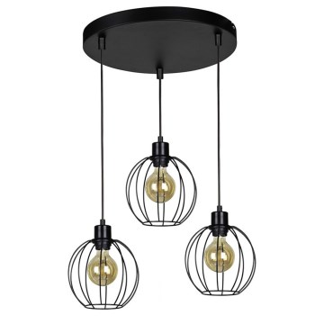 Hanglamp aan een koord BERIS 3xE27/60W/230V - FSC-gecertificeerd