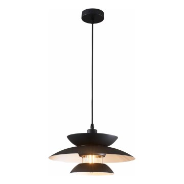 Hanglamp aan een koord BERIT 1xE27/20W/230V zwart