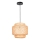 Hanglamp aan een koord BERTA 1xE27/20W/230V diameter 50 cm bamboe