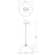 Hanglamp aan een koord BETA 1xE27/60W/230V d. 35 cm zwart