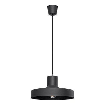 Hanglamp aan een koord BILO 1xE27/15W/230V diameter 35 cm zwart