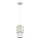 Hanglamp aan een koord BLANCO 1xE27/60W/230V wit