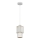 Hanglamp aan een koord BLANCO 1xE27/60W/230V wit