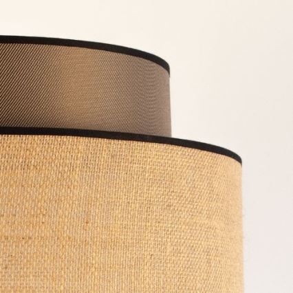 Hanglamp aan een koord BOHO 1xE27/60W/230V bruin/beige