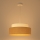Hanglamp aan een koord BOHO 1xE27/60W/230V crème/beige