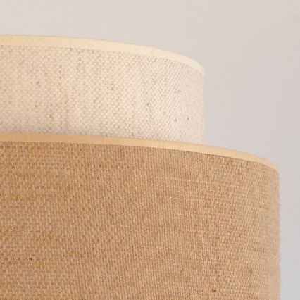 Hanglamp aan een koord BOHO 1xE27/60W/230V crème/beige