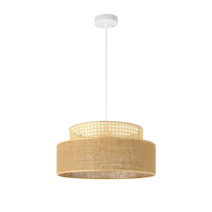 Hanglamp aan een koord BOHO 1xE27/60W/230V rotan