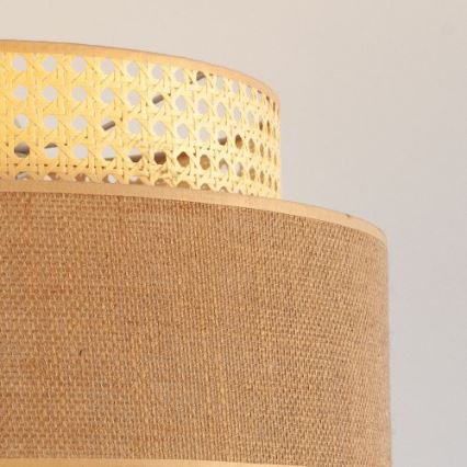 Hanglamp aan een koord BOHO 1xE27/60W/230V rotan