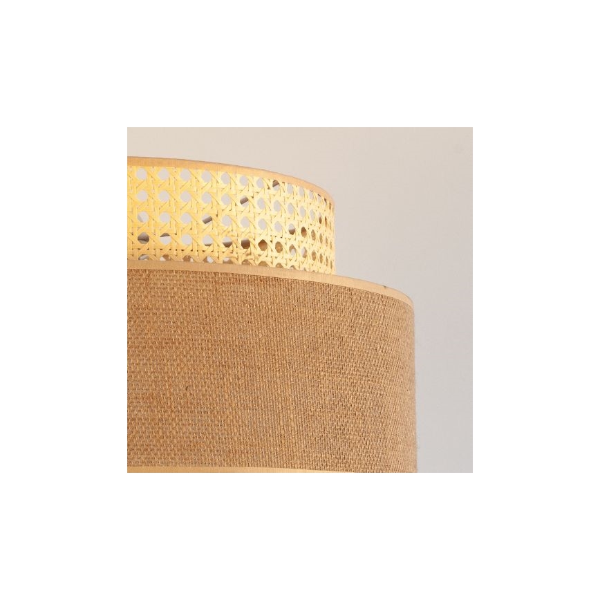 Hanglamp aan een koord BOHO 1xE27/60W/230V rotan