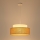Hanglamp aan een koord BOHO 1xE27/60W/230V wit/beige