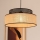 Hanglamp aan een koord BOHO 1xE27/60W/230V zwart/rotan