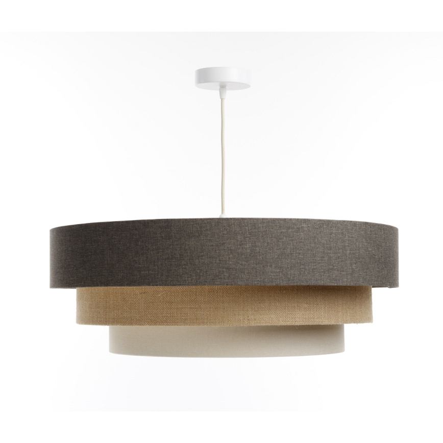 Hanglamp aan een koord BOHO TRINITI 1xE27/60W/230V grijs/beige/crème
