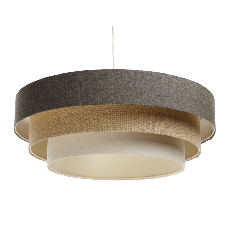 Hanglamp aan een koord BOHO TRINITI 1xE27/60W/230V grijs/beige/crème