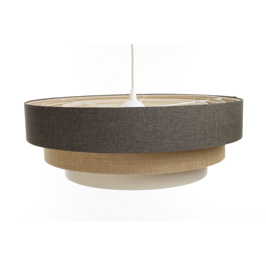Hanglamp aan een koord BOHO TRINITI 1xE27/60W/230V grijs/beige/crème