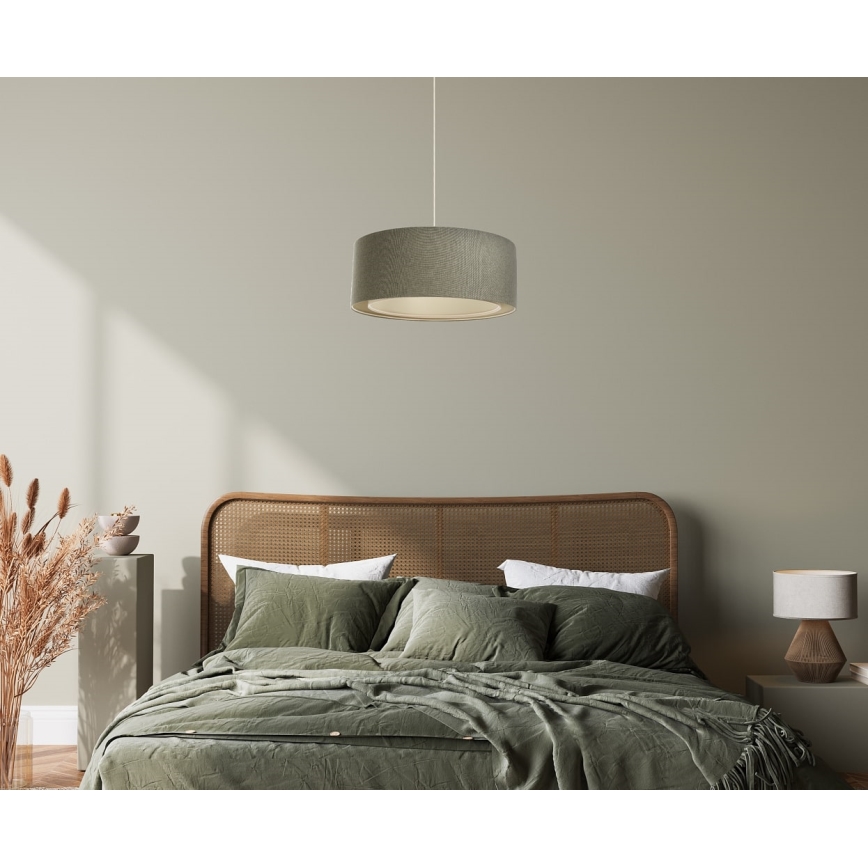 Hanglamp aan een koord BOHO TRINITI 1xE27/60W/230V grijs