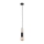 Hanglamp aan een koord BOLID 1xE27/60W/230V gouden/zwart