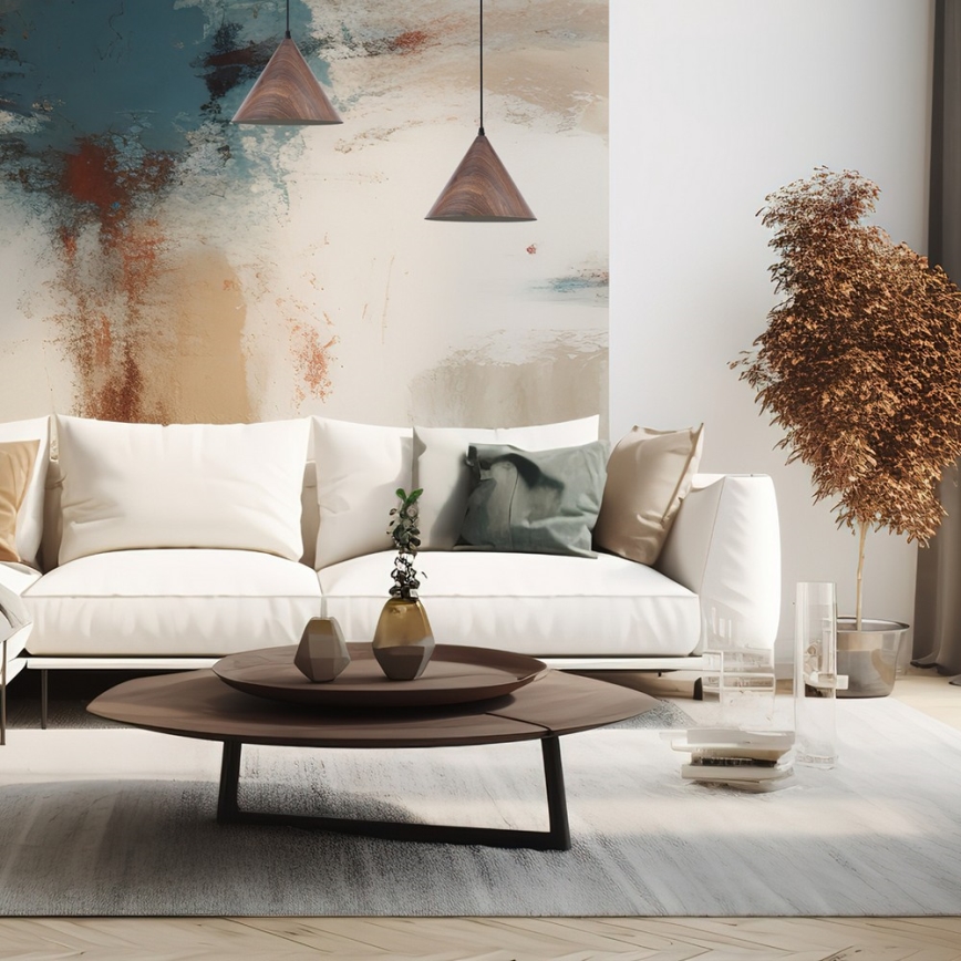 Hanglamp aan een koord BOSCO 1xE27/15W/230V bruin