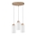 Hanglamp aan een koord BOSCO 3xE27/60W/230V eiken