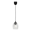Hanglamp aan een koord BRILLANT 1xE27/15W/230V doorzichtig