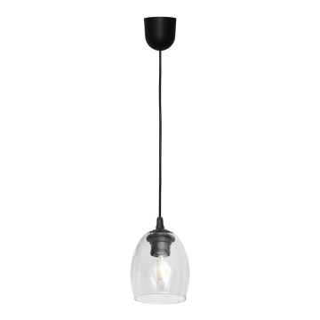 Hanglamp aan een koord BRILLANT 1xE27/15W/230V doorzichtig