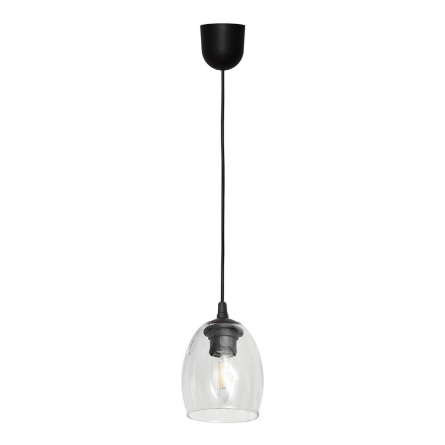 Hanglamp aan een koord BRILLANT 1xE27/15W/230V doorzichtig