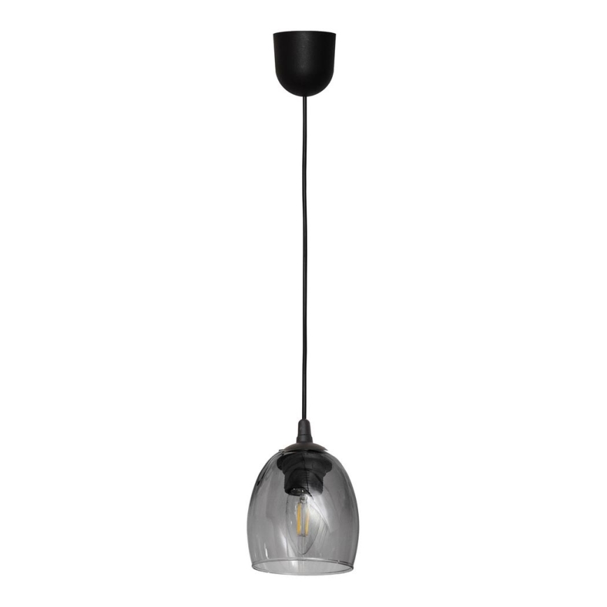 Hanglamp aan een koord BRILLANT 1xE27/15W/230V grijs