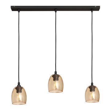 Hanglamp aan een koord BRILLANT 3xE27/15W/230V beige