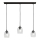 Hanglamp aan een koord BRILLANT 3xE27/15W/230V doorzichtig