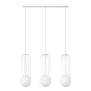 Hanglamp aan een koord BRINA 3xG9/8W/230V wit
