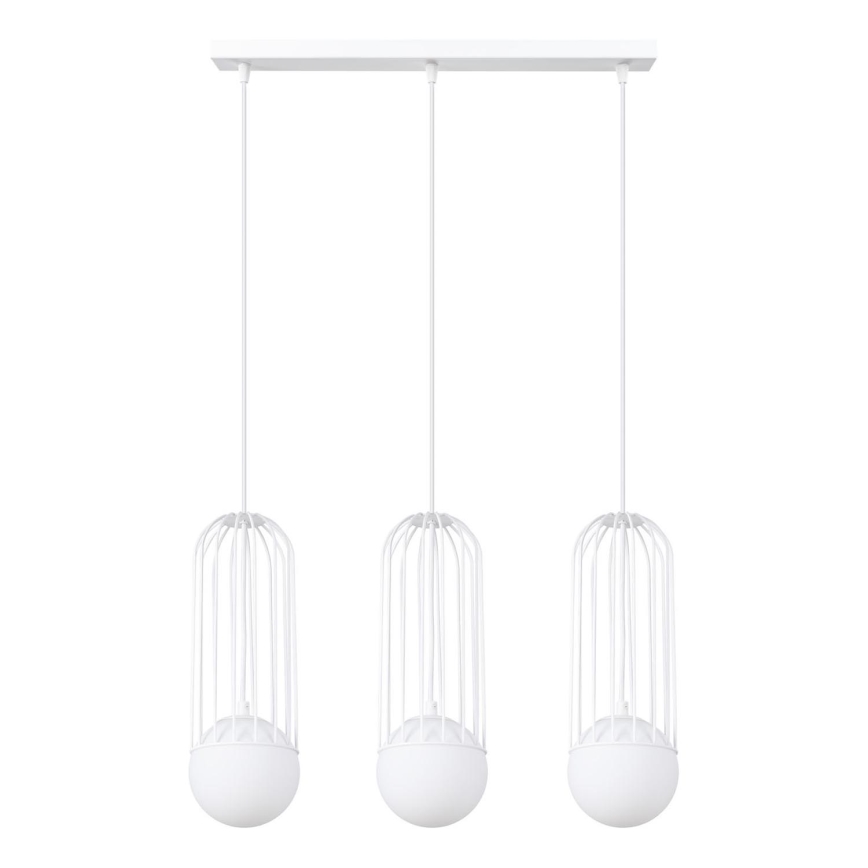 Hanglamp aan een koord BRINA 3xG9/8W/230V wit