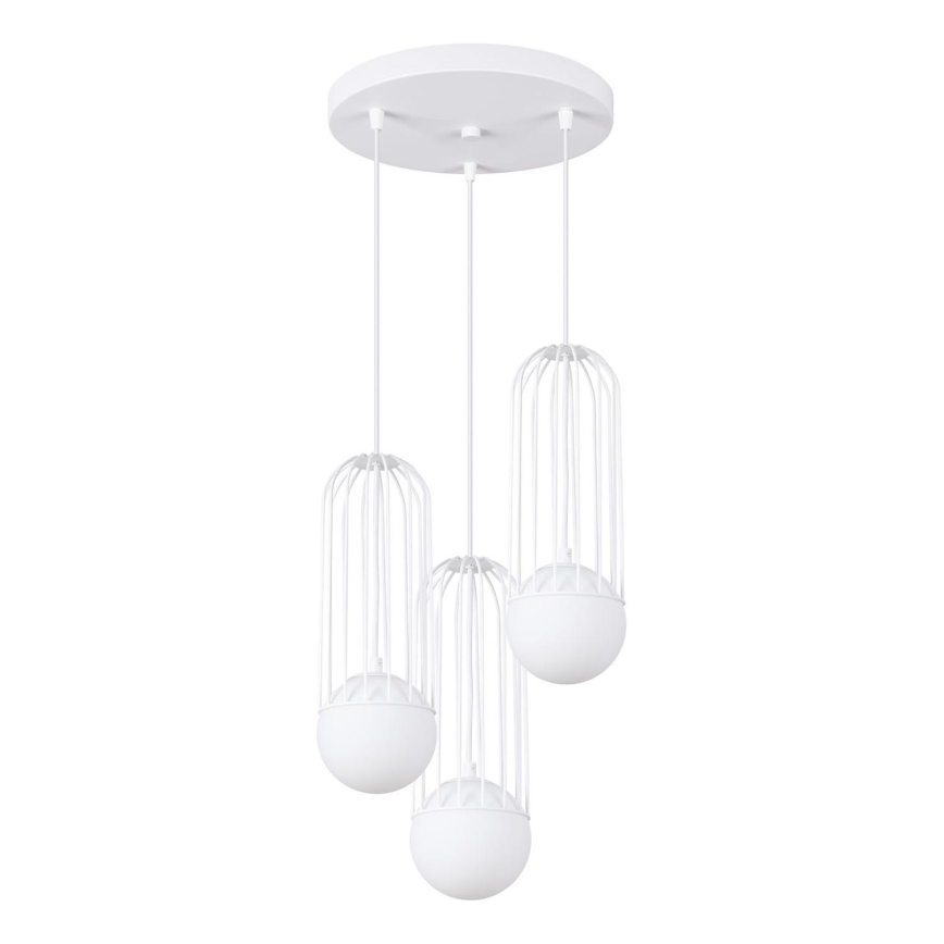 Hanglamp aan een koord BRINA 3xG9/8W/230V wit