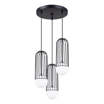 Hanglamp aan een koord BRINA 3xG9/8W/230V zwart