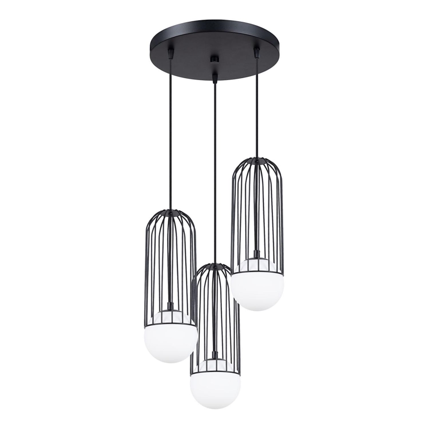 Hanglamp aan een koord BRINA 3xG9/8W/230V zwart