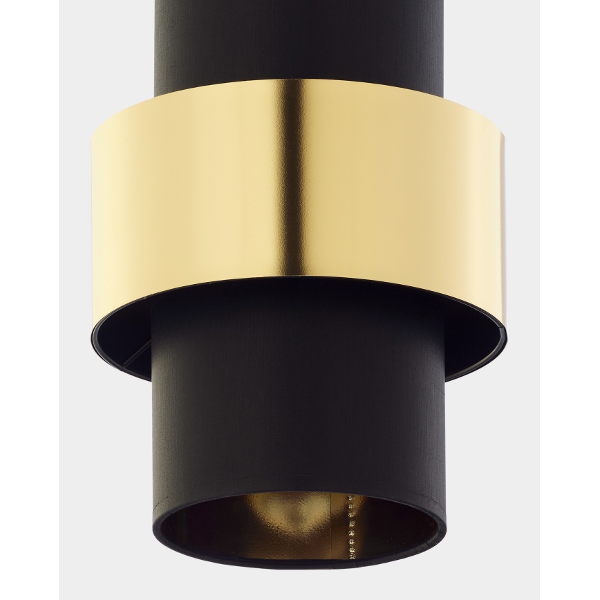 Hanglamp aan een koord CALISTO 1xE27/15W/230V goud/zwart
