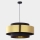 Hanglamp aan een koord CALISTO 1xE27/25W/230V goud/zwart