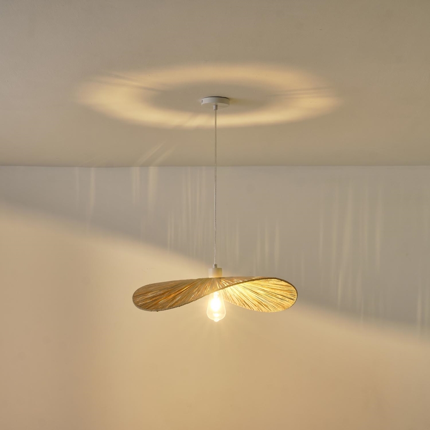 Hanglamp aan een koord CALYPSO 1xE27/15W/230V diameter 55 cm bamboe