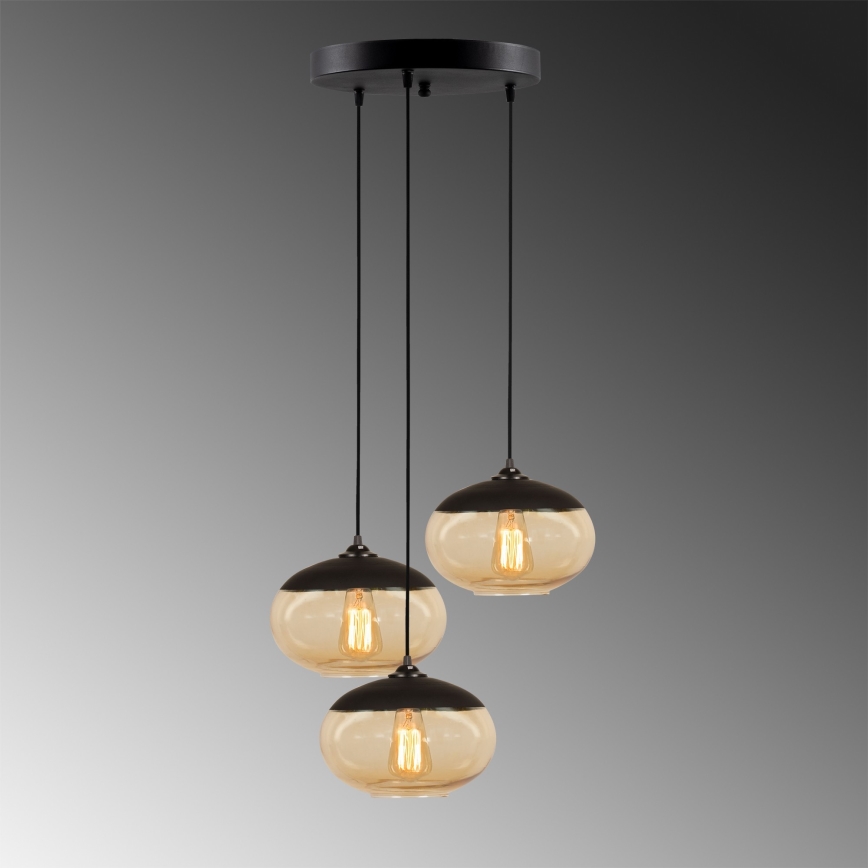 Hanglamp aan een koord CAMINI 3xE27/40W/230V