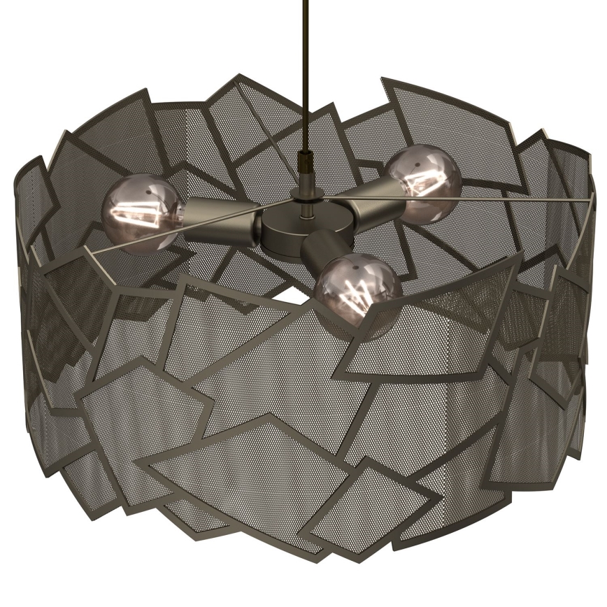 Hanglamp aan een koord CAMO 3xE27/15W/230V goud