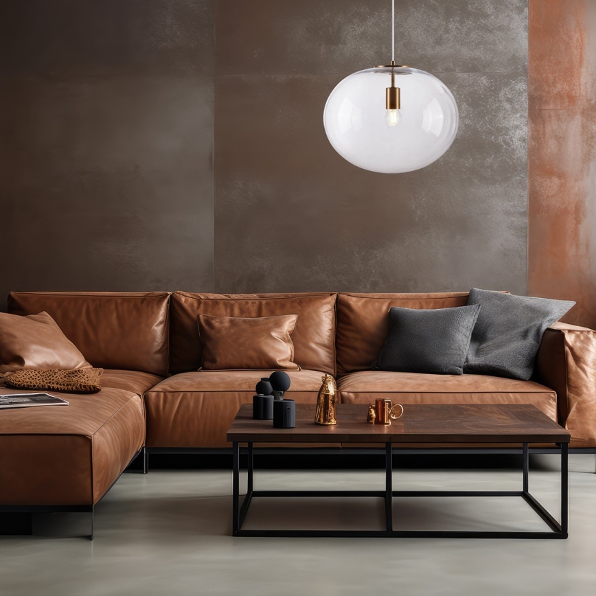Hanglamp aan een koord CAMPANIA 1xE27/60W/230V goud